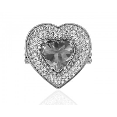 Juliet Golden Topaz Heart Ring